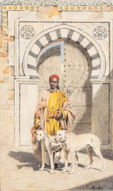 View full screen - View 1 of Lot 300. The Moorish dog handler | Maître-chien maure.