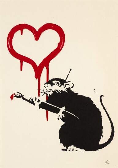View full screen - View 1 of Lot 23. BANKSY | LOVE RAT.