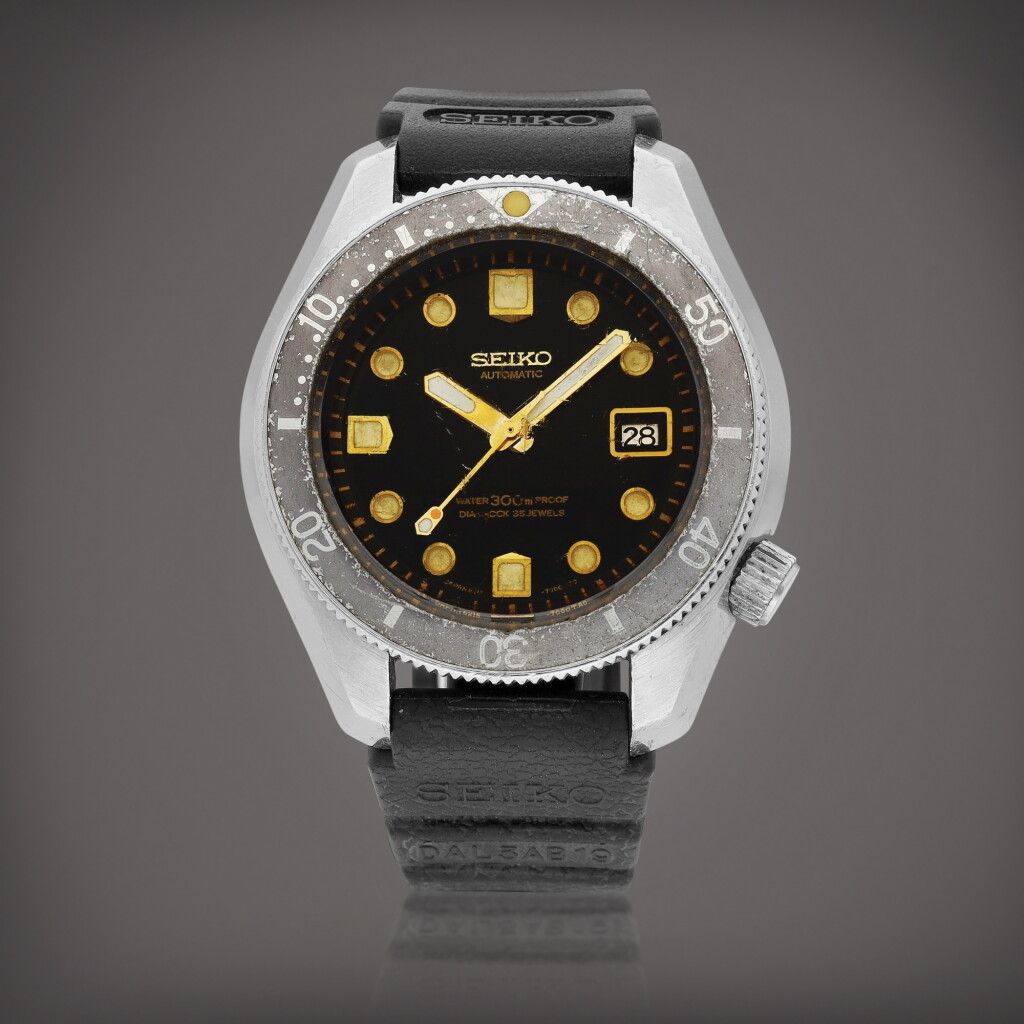 View full screen - View 1 of Lot 8840. Reference 6215-7000 | A stainless steel wristwatch with date, Circa 1970 | 精工 | 型號6215-7000 | 精鋼腕錶,備日期顯示,約1970年製.