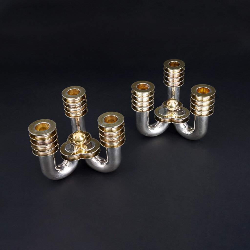 View full screen - View 1 of Lot 111. Pair of Candelabras.