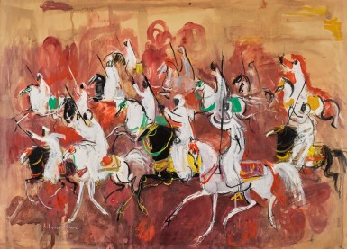 View full screen - View 1 of Lot 127. Untitled (14 Riders).