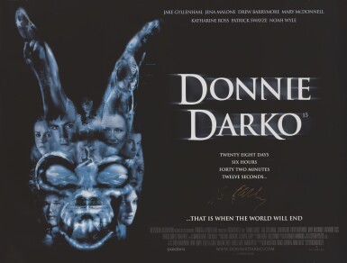View full screen - View 1 of Lot 288. DONNIE DARKO (2001) POSTER, BRITISH, SIGNED BY RICHARD KELLY.