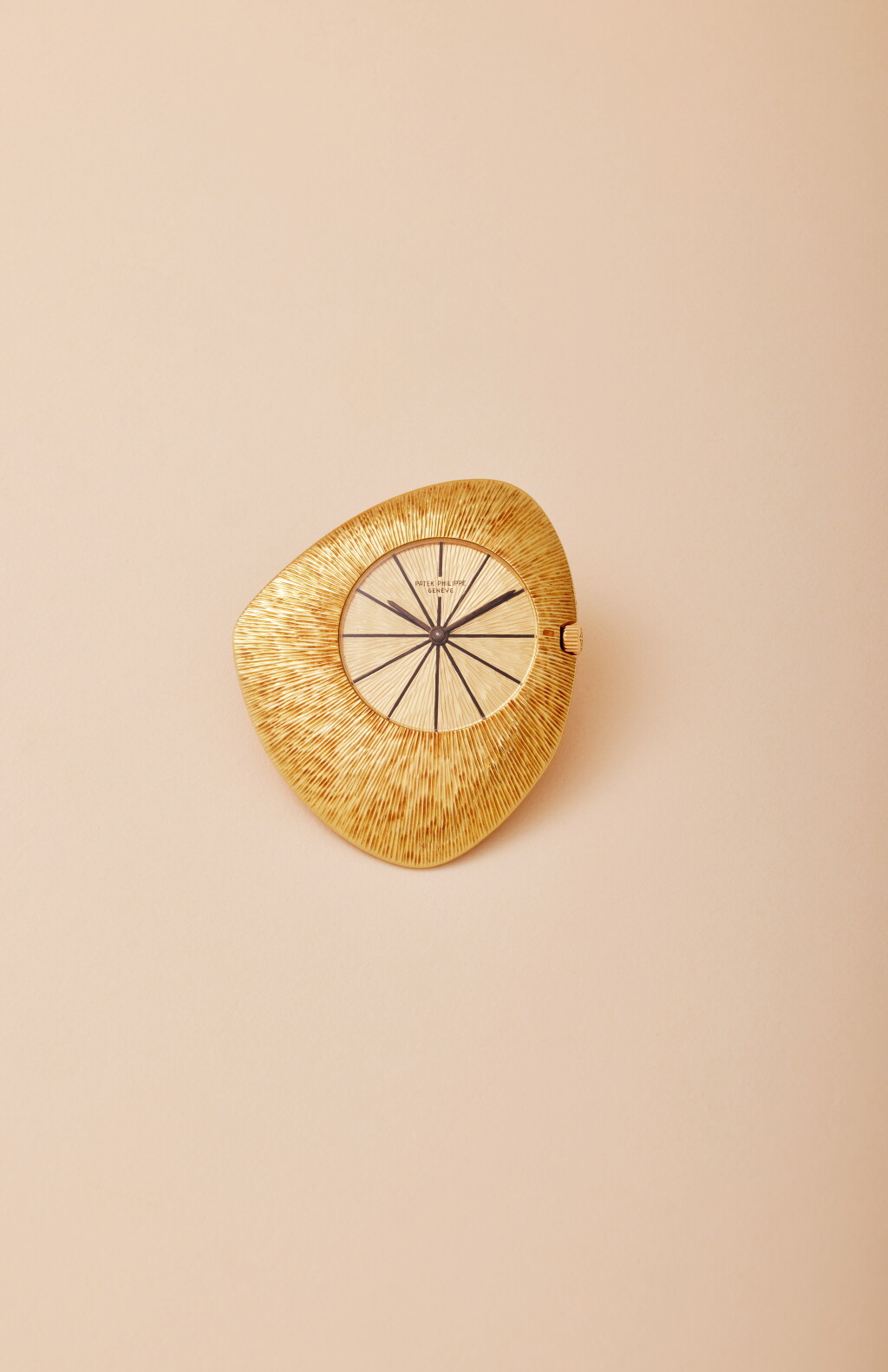 View full screen - View 1 of Lot 151. Reference 788/1 Gilbert Albert ‘Ricochet’ | A yellow gold open-faced asymmetrical watch, Designed by Gilbert Albert, Made in 1963.