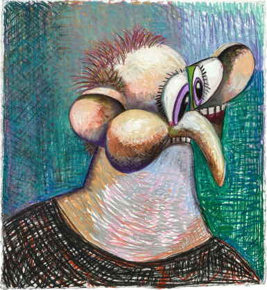 View full screen - View of George Condo 喬治 · 康多 | Politician 政客.