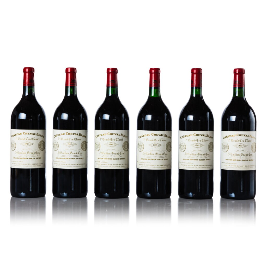 View full screen - View 1 of Lot 3638. Château Cheval Blanc 1985 (6 MAG).
