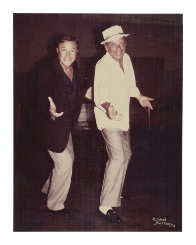 View full screen - View 1 of Lot 1090. GENE KELLY AND FRANK SINATRA | COLOR PHOTOGRAPH.