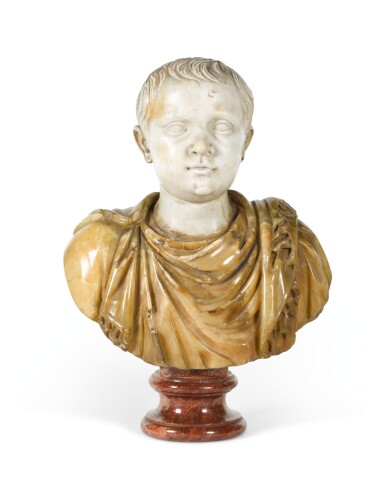 View full screen - View 1 of Lot 16. ITALIAN, 18TH CENTURY | Bust of a Young Boy.