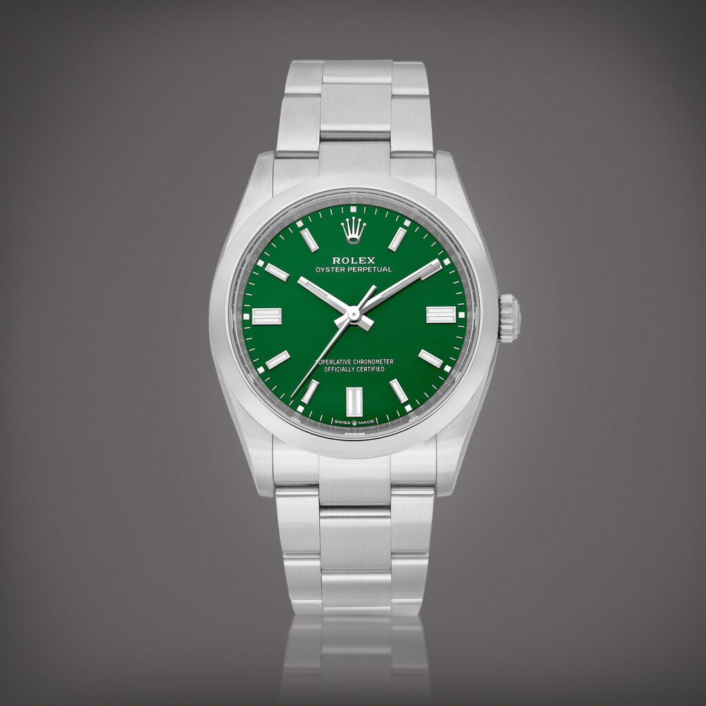 View full screen - View 1 of Lot 2102. Oyster Perpetual 36, Reference 126000 A stainless steel wristwatch with bracelet, Circa 2022 | 勞力士 | Oyster Perpetual 36 型號126000 | 精鋼鏈帶腕錶,約2022年製.