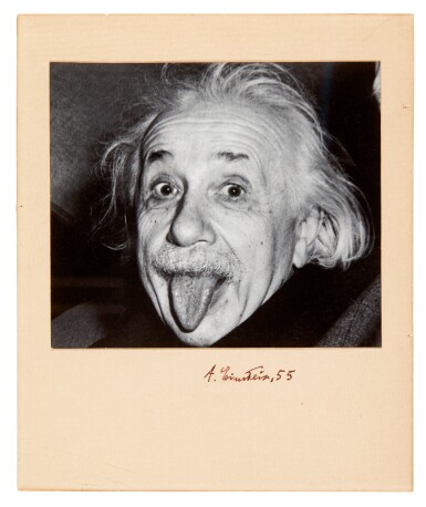View full screen - View 1 of Lot 29. EINSTEIN | Signed photograph, 1955.