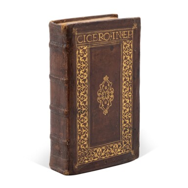 View full screen - View 1 of Lot 298. Cicero, Epistolae familiares, Venice, Aldus, 1512, contemporary calf gilt by Pierre Roffet.
