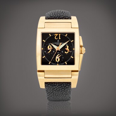 View full screen - View 1 of Lot 8937. Instrumento Uno Chronographe | A pink gold chronograph wristwatch, Circa 2005 | Instrumento Uno Chronographe | 粉紅金計時腕錶,約2005年製.