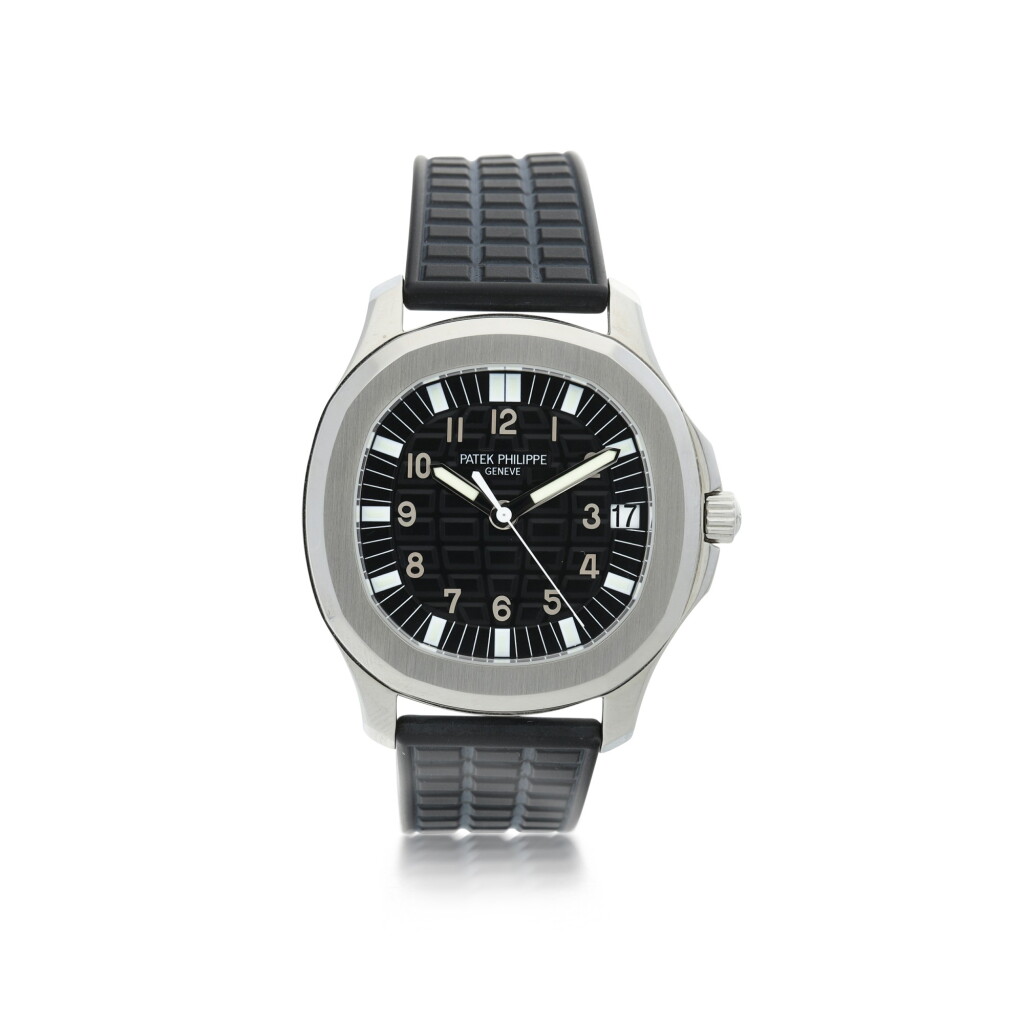 View full screen - View 1 of Lot 79. PATEK PHILIPPE | REFERENCE 5065 AQUANAUT A STAINLESS STEEL AUTOMATIC WRISTWATCH WITH DATE, CIRCA 2006.