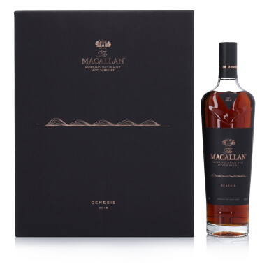 View full screen - View 1 of Lot 83. The Macallan Genesis 45.5 abv NV (1 Bottle 70cl).