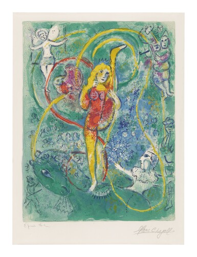 View full screen - View 1 of Lot 21. MARC CHAGALL | THE CIRCUS: ONE PLATE (M. 492; SEE C. BKS. 68).