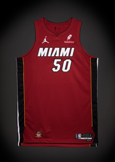 View full screen - View 1 of Lot 55. Vladislav Goldin Miami Heat 2025-2026 Emirates NBA Cup Game Issued Statement Edition Jersey .