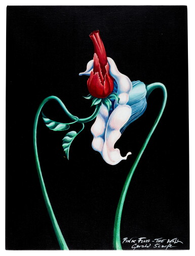 View full screen - View 1 of Lot 320. Gerald Scarfe | Pink Floyd – The Wall | The Flowers, oil on canvas.