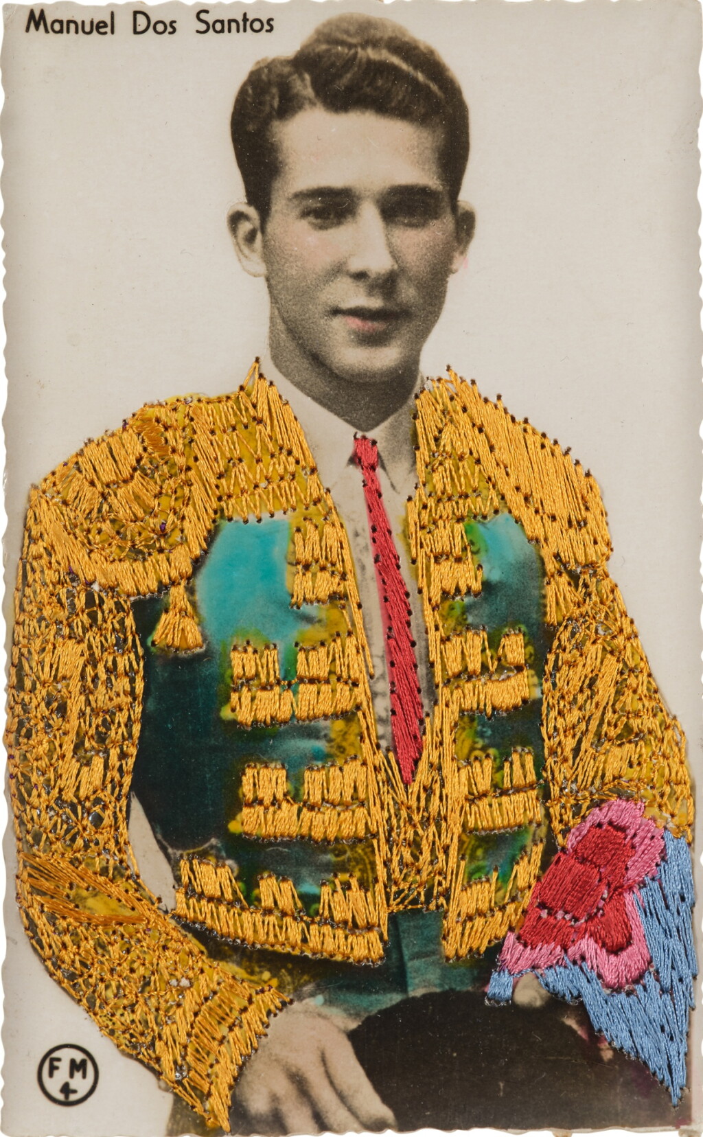 View full screen - View 1 of Lot 647. Select Silk-Embroidered Postcards of Matadors.