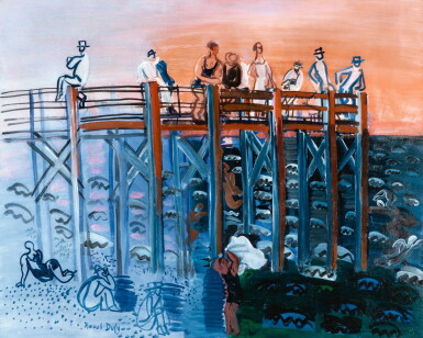 View full screen - View 1 of Lot 16. RAOUL DUFY | L'ESTACADE AU HAVRE.