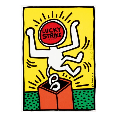 View full screen - View 1 of Lot 207. KEITH HARING | LUCKY STRIKE (L. P. 78).