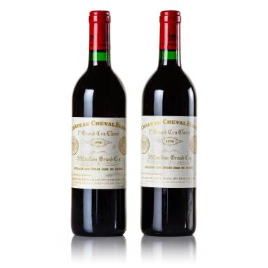 View full screen - View 1 of Lot 425. Château Cheval Blanc 1990 (2 BT).