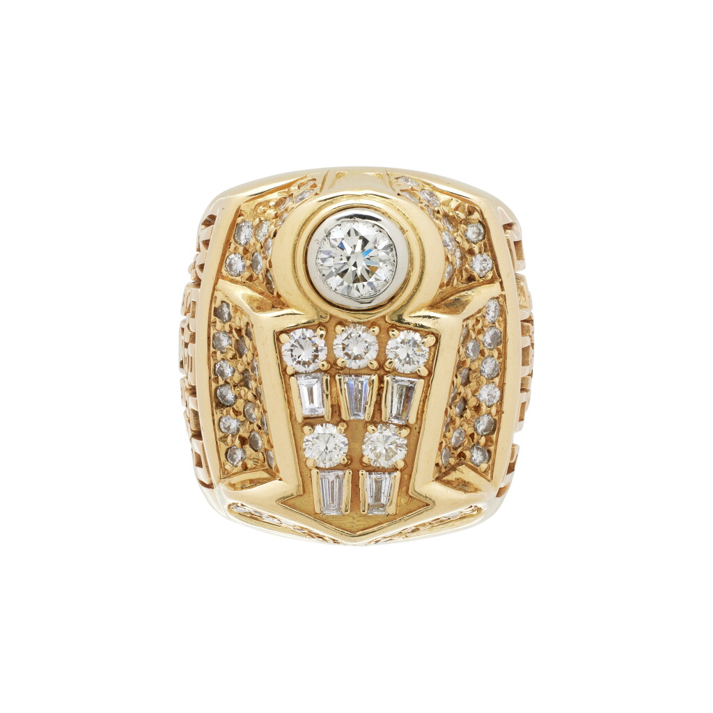 View full screen - View 1 of Lot 10. Chicago Bulls 1998 Minority Owner Issued Championship Ring.