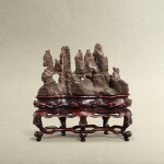A Lingbi scholar rock, Qing dynasty, 19th century | 清十九世紀 靈璧賞石