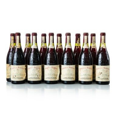 View full screen - View 1 of Lot 320. Château de Beaucastel Rouge 1990 (12 BT).