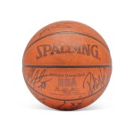 2001 NBA Finals Game 5 Championship Clinching Game Used Ball | Kobe Bryant’s Second NBA Championship | Shaquille O'Neal’s Second NBA Championship & Finals MVP | Los Angeles Lakers vs. Philadelphia 76ers | Signed by 13 Members of the Los Angeles Lakers Including Hall of Fame Inductee Kobe Bryant