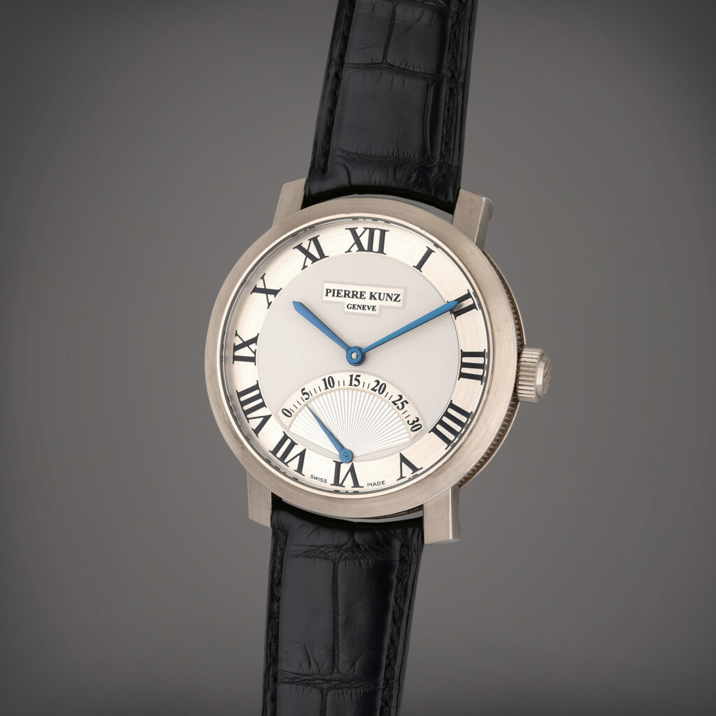 View full screen - View 1 of Lot 70. Reference PKA 001 SR | A white gold automatic wristwatch with retrograde seconds, Circa 2005.