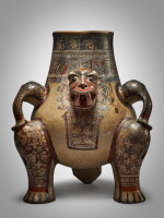 Costa Rican Jaguar Effigy Vessel, Guanacaste/Nicoya, circa AD 1000 - 1500