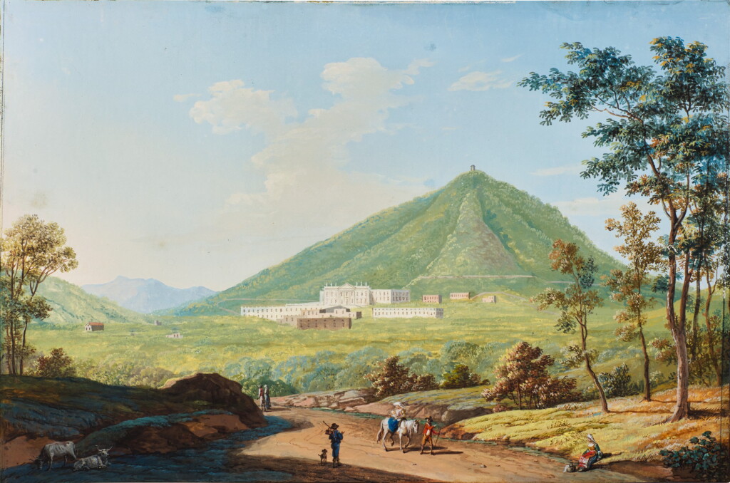 View full screen - View 1 of Lot 68. An Italian palace, possibly The Reggia of Portici, Naples.