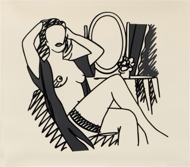 View full screen - View 1 of Lot 840. Nude and Mirror.