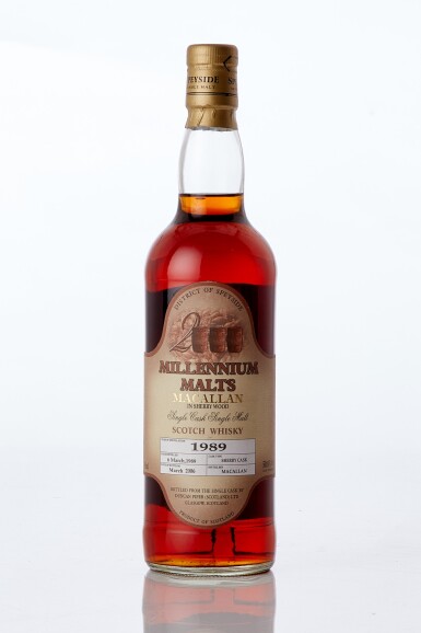View full screen - View 1 of Lot 7848. Macallan Duncan Piper Millennium Malts 50.8 abv 1989 (1 BT70).