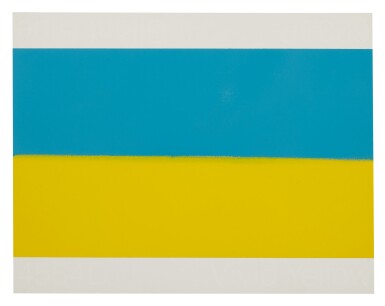 View full screen - View 1 of Lot 642. PETER WEGNER | SILENT BLUE/VIVID YELLOW.