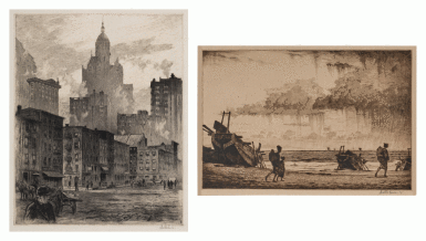 View full screen - View 1 of Lot 979. Two Prints.