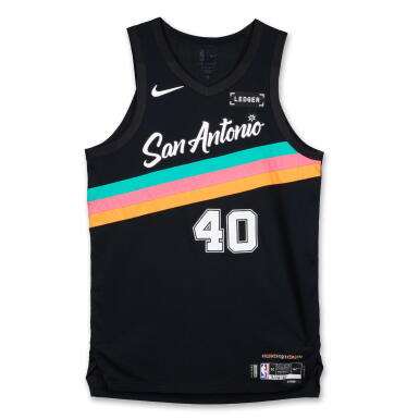 View full screen - View 1 of Lot 59. Harrison Barnes San Antonio Spurs 2025-2026 Game Worn City Edition Jersey.