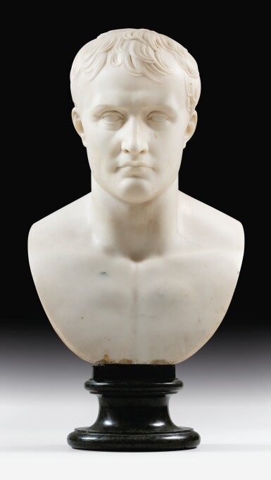 View full screen - View 1 of Lot 102. LORENZO BARTOLINI | BUST OF NAPOLÉON BONAPARTE.