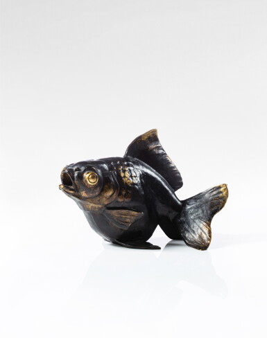 View full screen - View 1 of Lot 79. Poisson Rouge or Cyprin bouche ouverte.