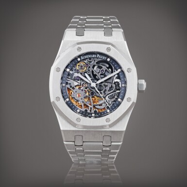 View full screen - View 1 of Lot 423. Royal Oak, reference 15305ST.OO.1220ST.01 Montre bracelet squelette en acier | Stainless steel skeletonized wristwatch with bracelet Vers 2011 | Circa 2011.