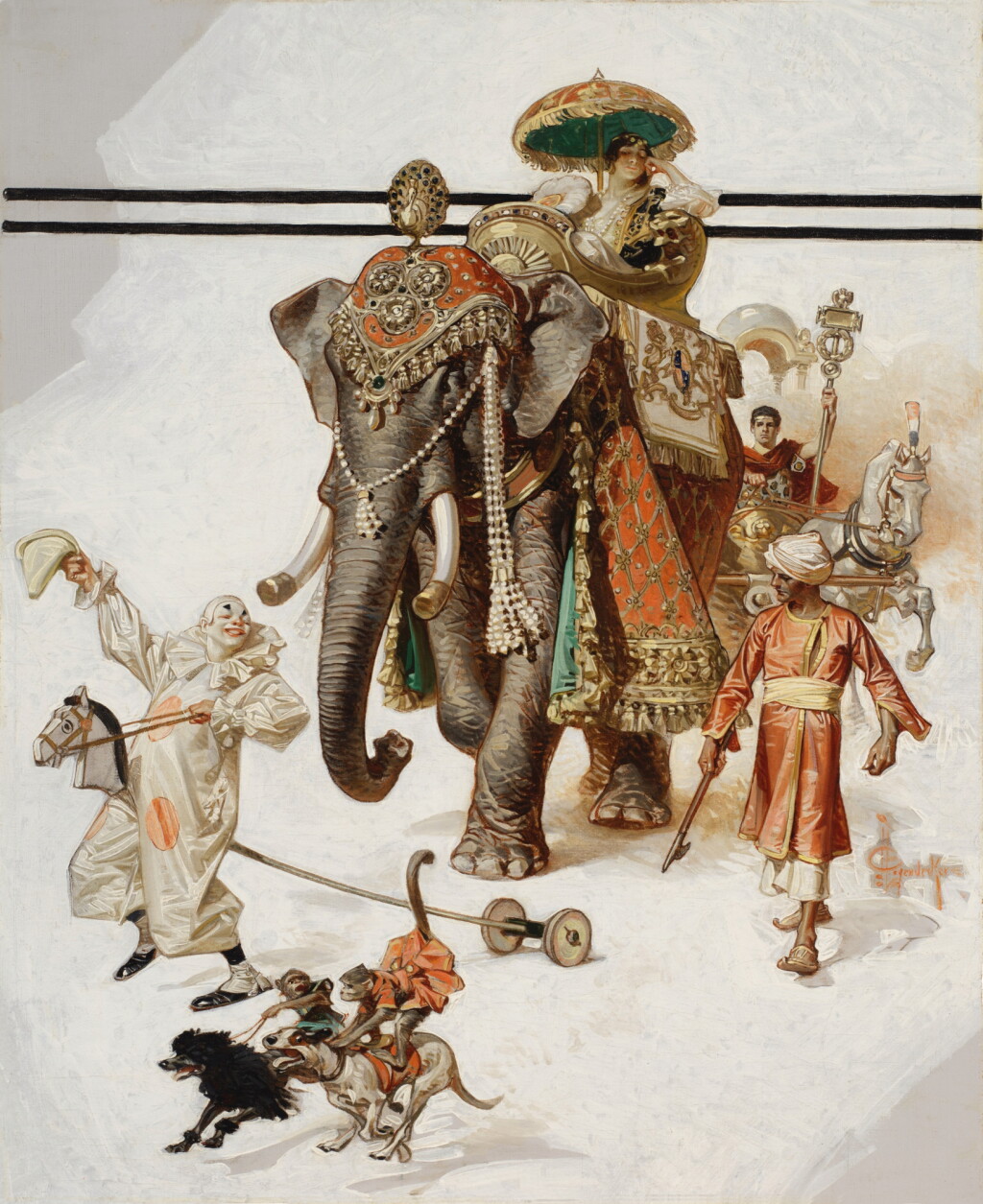 View full screen - View 1 of Lot 851. Raj Circus Fantasy.
