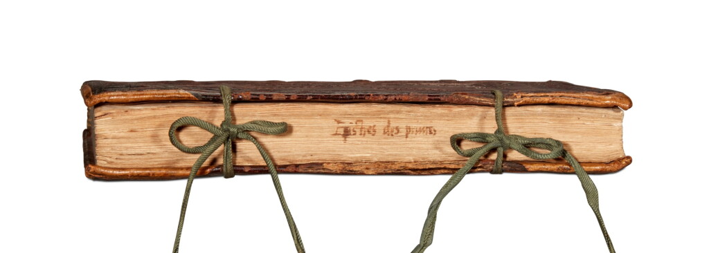 View full screen - View 1 of Lot 1826. Ruscelli, Epistres des princes, Paris, 1572, contemporary German roll-tooled calf.