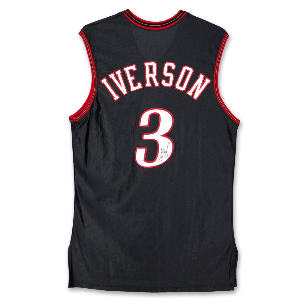 View full screen - View 1 of Lot 29. Allen Iverson Philadelphia 76ers 2000-2001 Game Worn and Signed Jersey | Matched to 2 Games | 49 Points | 47 Points | MVP Season.