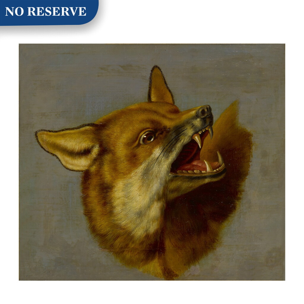 View full screen - View 1 of Lot 126. A sketch of a head of a fox.