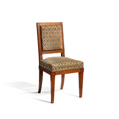 View full screen - View 1 of Lot 161. A Directoire mahogany chair, circa 1795, by Jacob Frères, from the Palais des Tuileries.