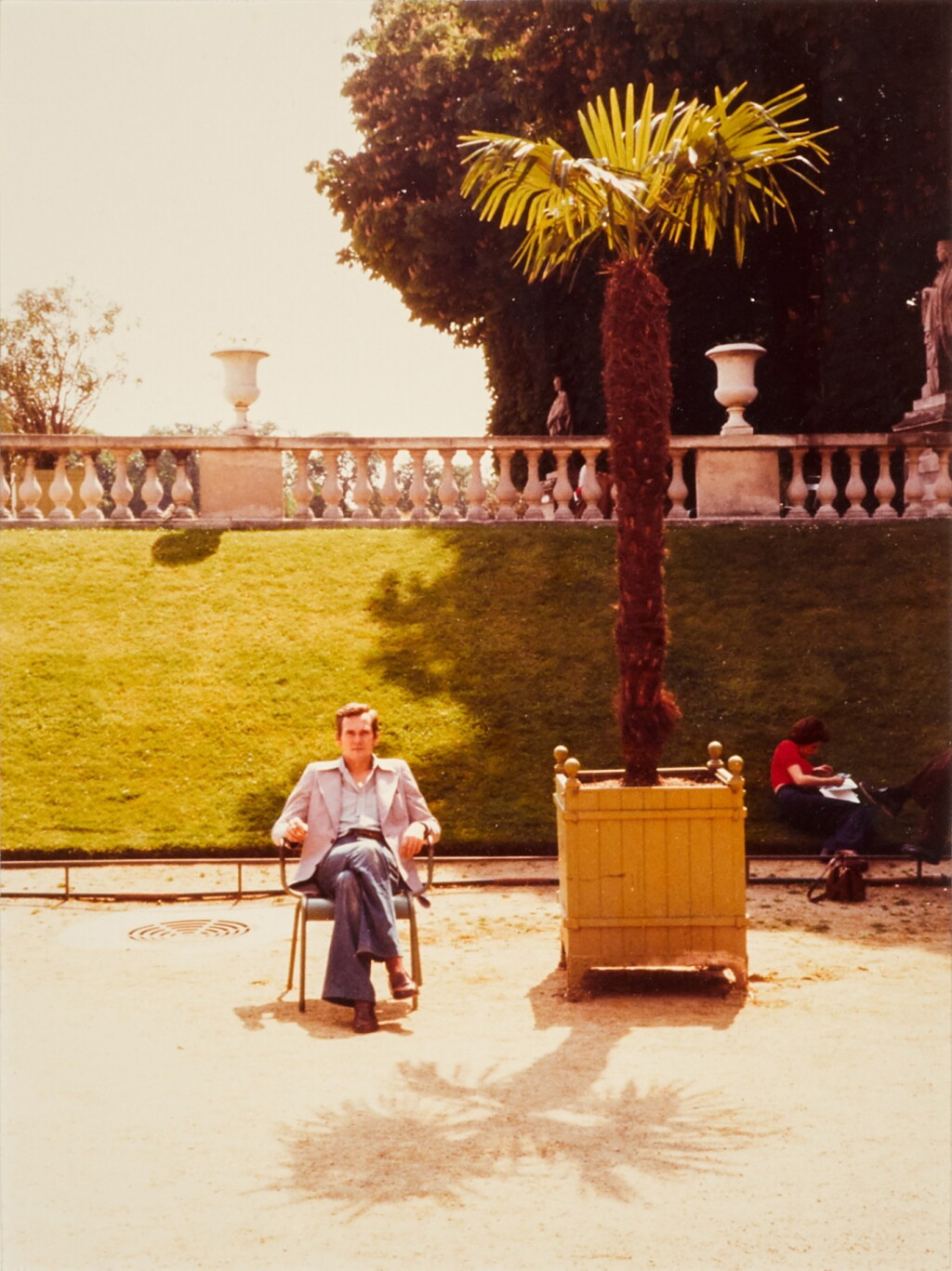 View full screen - View 1 of Lot 111. Jean in the Luxembourg Gardens (from Twenty Photographic pictures by David Hockney), 1974.