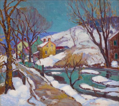 View full screen - View 1 of Lot 62. FERN COPPEDGE | WINTER ALONG THE TOWPATH .