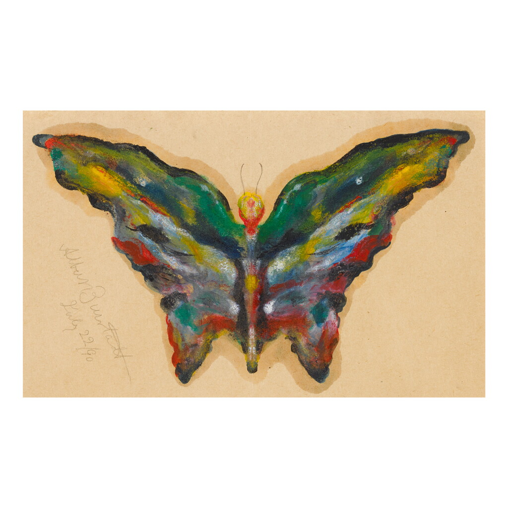 View full screen - View 1 of Lot 51. ALBERT BIERSTADT | BUTTERFLY.