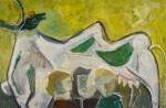KRISHNA SHAMRAO KULKARNI | Untitled (Bull and Figures)