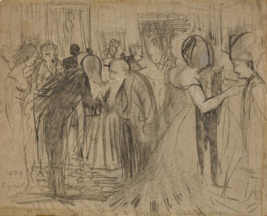 View full screen - View 1 of Lot 224. Rodin Receiving Guests at the International Exhibition London.