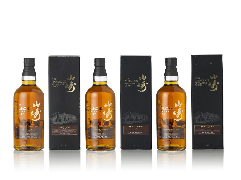 View full screen - View 1 of Lot 6080. 山崎 The Yamazaki Limited Edition Single Malt Whisky 43.0 abv 2015 (3 BT70).